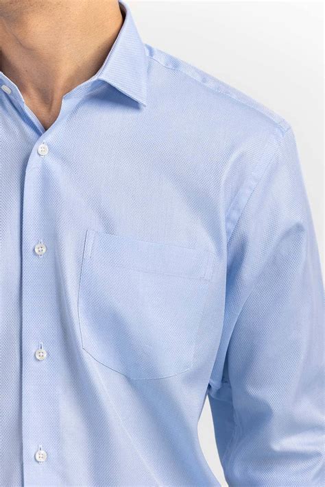 Sky Blue Dobby Formal Shirt Fs Yd22 058 Gulahmed