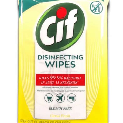 Fine Life Products Cif Multi Surface Disinfecting Citrus Wipes, 56 Ct (28 Pack), 28 Piece - Kroger