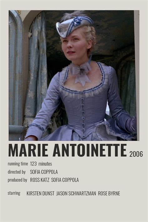 Marie Antoinette Polaroid Poster Film Posters Minimalist Movie