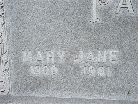 Mary Jane Baker Hurlburt Park 1900 1981 Homenaje De Find A Grave