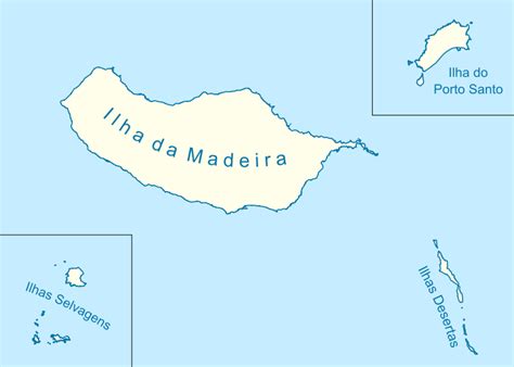 Mapa da Região Autônoma da Ilha da Madeira Island map Madeira island