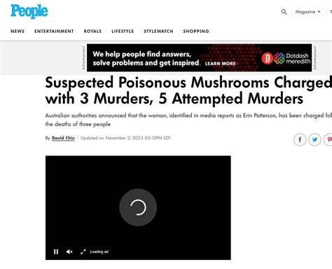 How Aussie Town S Suspected Mushroom Poisoning Case Made Global Headlines