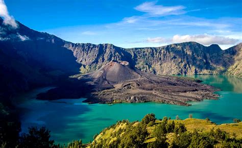 Mount Rinjani National Park In Lombok Island Indonesia