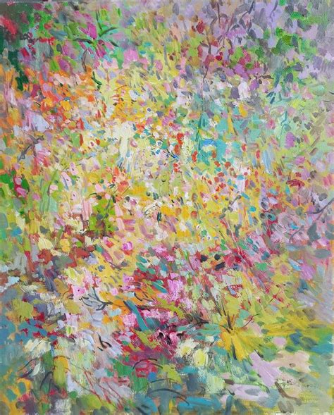 Garden 1262 Painting By Jingshen You Saatchi Art In 2024 Wildflower