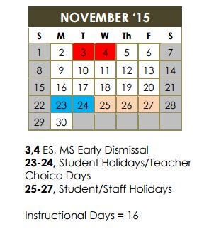 Madison High School - School District Instructional Calendar - North ...