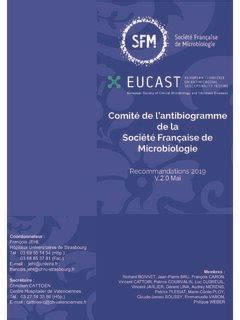 Comité de lantibiogramme de la Société Française de comit 233 de