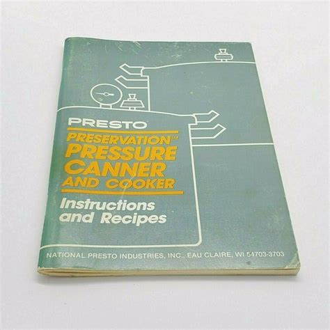 Presto Pressure Cooker User Manual