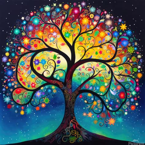 Whimsical Trees Art