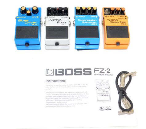 目立った傷や汚れなしまとめ 取説付属BOSS ボス BD 2 Blues Driver FZ 2 hyper Fuzz CS 3