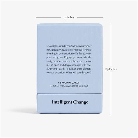 Intelligent Change Lets Get Closer Table Talk Edition 52 Prompt