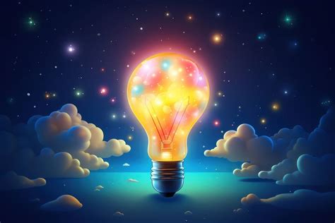 Light lightbulb galaxy star outdoors | Free Photo Illustration - rawpixel