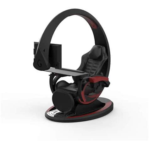 Ingrem OrionX Ergonomic All In One Computer Seat Gaming Pod Black Red