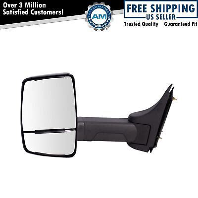 Tow Mirror Power Textured Black Driver Left Lh For Gm Cutaway Van Box