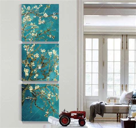 Floral Tree Canvas Wall Art Set 3 Piece Unframed Oil Paintings ...