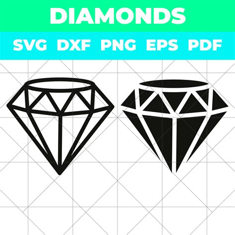 Diamond Svg Emerald Svg Sapphire Svg Ruby Svg Gem Svg Etsy España