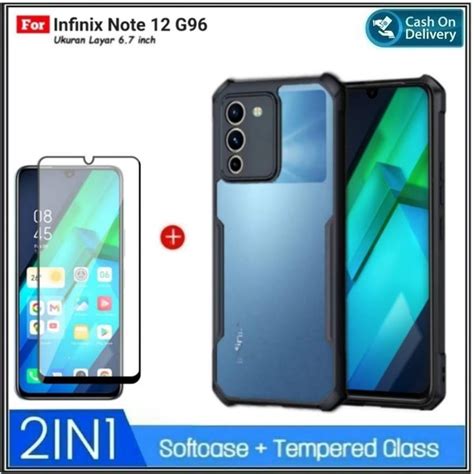 Jual Case Infinix Note 12 G96 Soft Hard Tpu Hd Transparan Free Tempered Glass Di Lapak Roman Acc