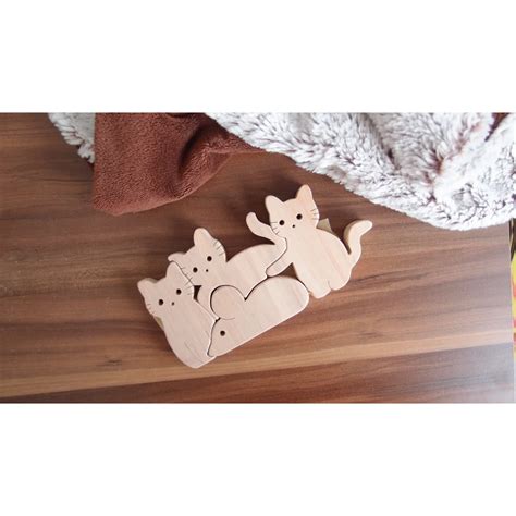 Oyuncu Kunduz Oyuncak Kedi Ailesi Ve Fare Puzzle Hipicon