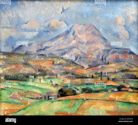 La Montagne Sainte Victoire By Paul Cezanne Stock Photo Royalty Free