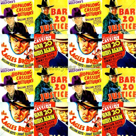 Vintage Hopalong Cassidy Movie Posters Printable Digital Etsy