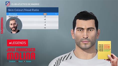 José Francisco Molina Face Stats PES 2019 REQUEST VOTED 2