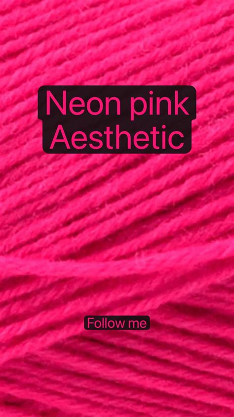 Neon pink Aesthetic