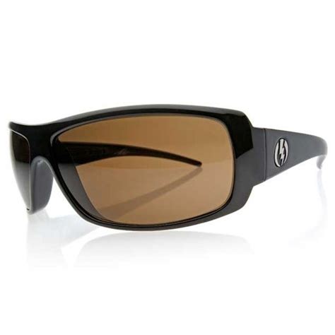 Charge Sunglasses In Gloss Black Bronze Glass Polarized By Electric