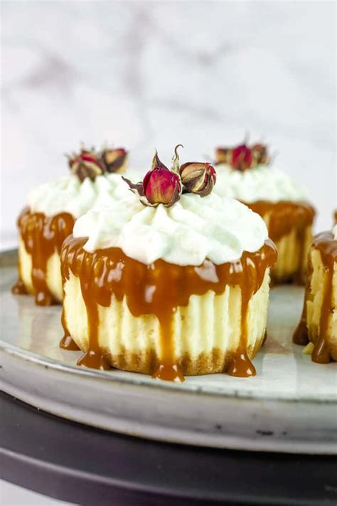 Mini Salted Caramel Cheesecake Creamy And Decadent Decorated Treats