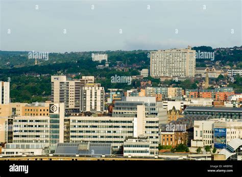 sheffield city centre stock photo alamy
