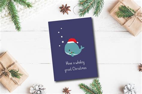 Christmas Card Pack Funny Christmas Card Set X6 Funny Pun | Etsy