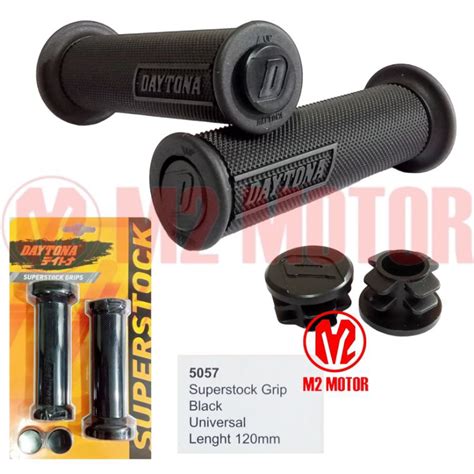 Jual Grip Daytona Hitam Super Stock Universal Shopee Indonesia