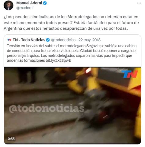 Los polémicos tuits de Manuel Adorni vocero de Milei Perfil