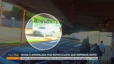 Meio Dia Paraná Londrina Idosa é atropelada por motociclista que