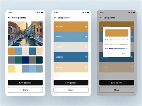 Color Palette Generator AI app by 16pixel on Dribbble