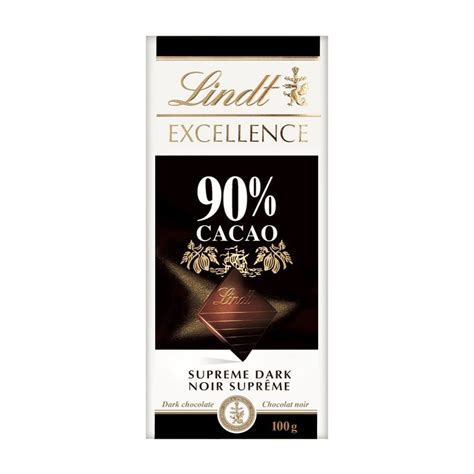 Lindt EXCELLENCE 90 Cacao Supreme Dark Chocolate 100g