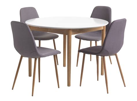 MARSTRAND D110 Table White 4 JONSTRUP Grey Oak JYSK