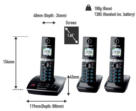 Kx Tg Eb Telephones With Answering Machine Panasonic