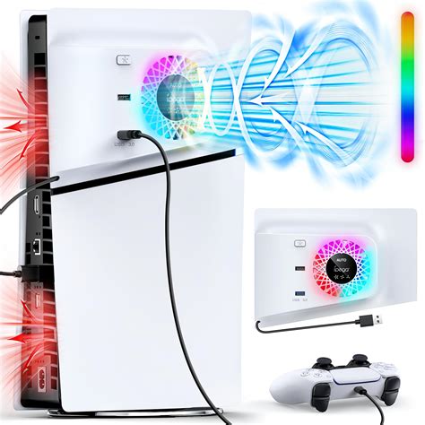 Amazon FASTSNAIL RGB Cooling Fan With Plate Cover For PS5 Slim