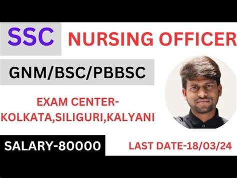 Nursing Officer Requirement Ssc Gnm Bsc Pbbsc Apply