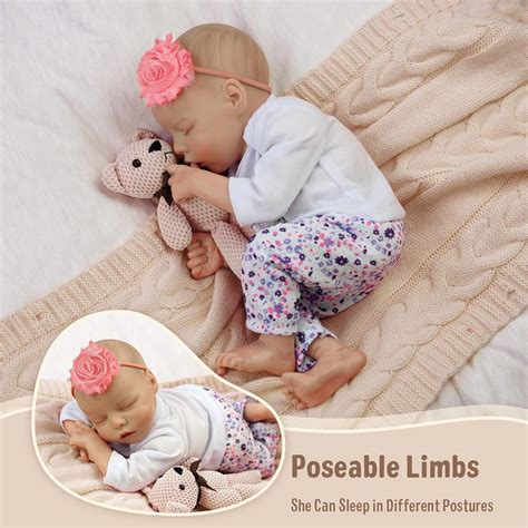 Babeside Lifelike Reborn Baby Dolls 17inch Soft Realistic Newborn