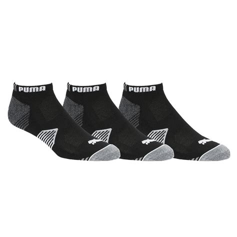 Puma Essential Low Cut Socks 3 Pair Pack Black Golf Gear Direct