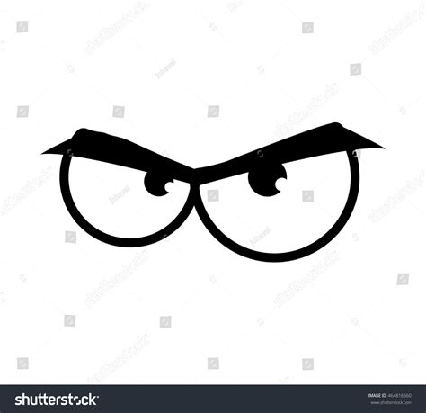 Eye Angry Look Vision Optical Icon Stock Vector Royalty Free