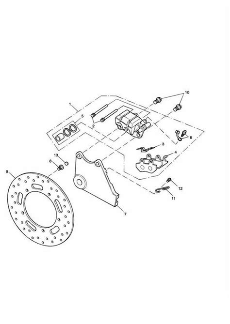 Triumph America Caliper Carrier Brake Disc Rear Brakes T