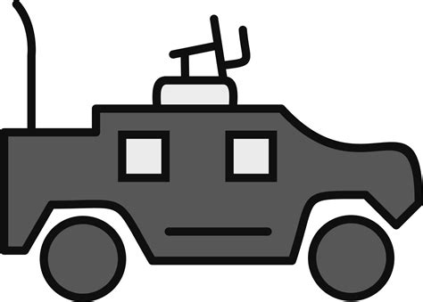 Military Vehicle Vector Icon 18817123 Vector Art At Vecteezy