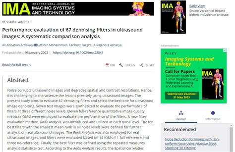 Performance Evaluation Of Denoising Filters In Ultrasound Images A