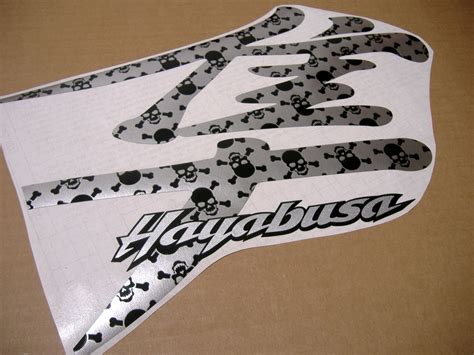 Suzuki Hayabusa St Gen K Skull And Bones Kanji Logo Decals Set