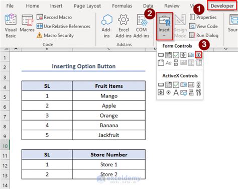 How To Add Option Button In Excel With Easy Steps Exceldemy