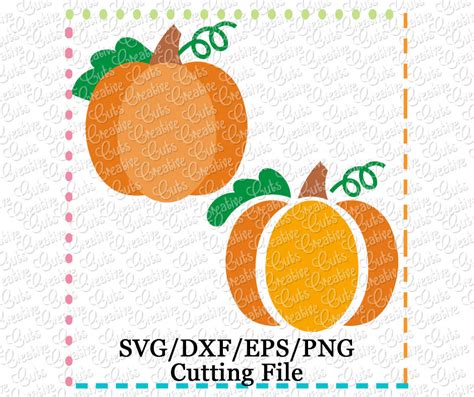 Pumpkin Cutting File SVG DXF EPS Creative Appliques