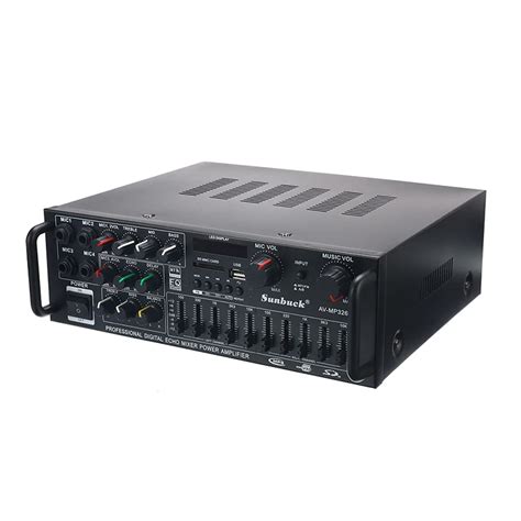 2000W 110V 2 Channel Equalizer Bluetooth Home Stereo Power Amplifier ...