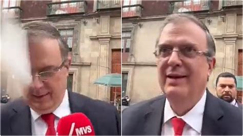 Agredieron A Ebrard Con Vaso De Nieve Afuera De Palacio Nacional Infobae