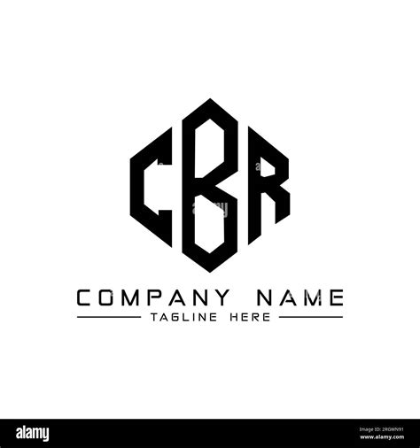 CBR letter logo design with polygon shape. CBR polygon and cube shape ...